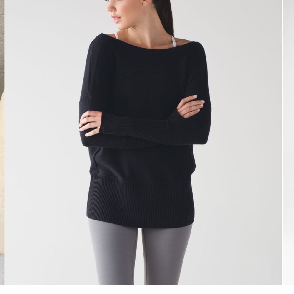 Lululemon black Sattva Sweater size 2